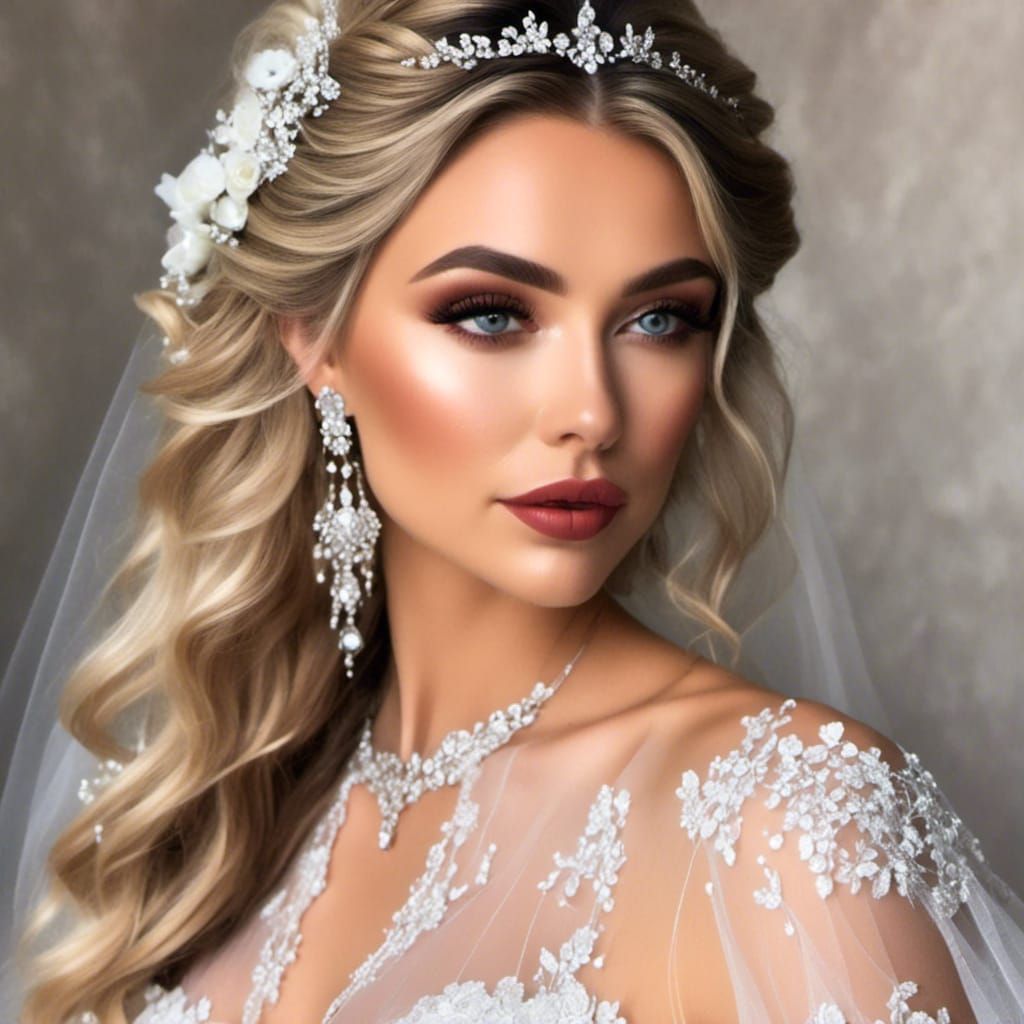 Holly Willoughby in Goth Bridal French Maid Outfit