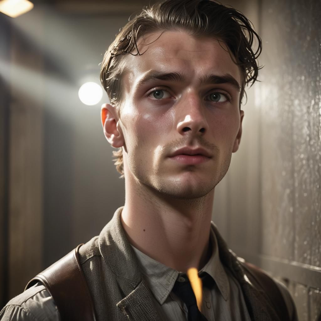 1930s Bank Robber Portrait in High-Fashion Photography