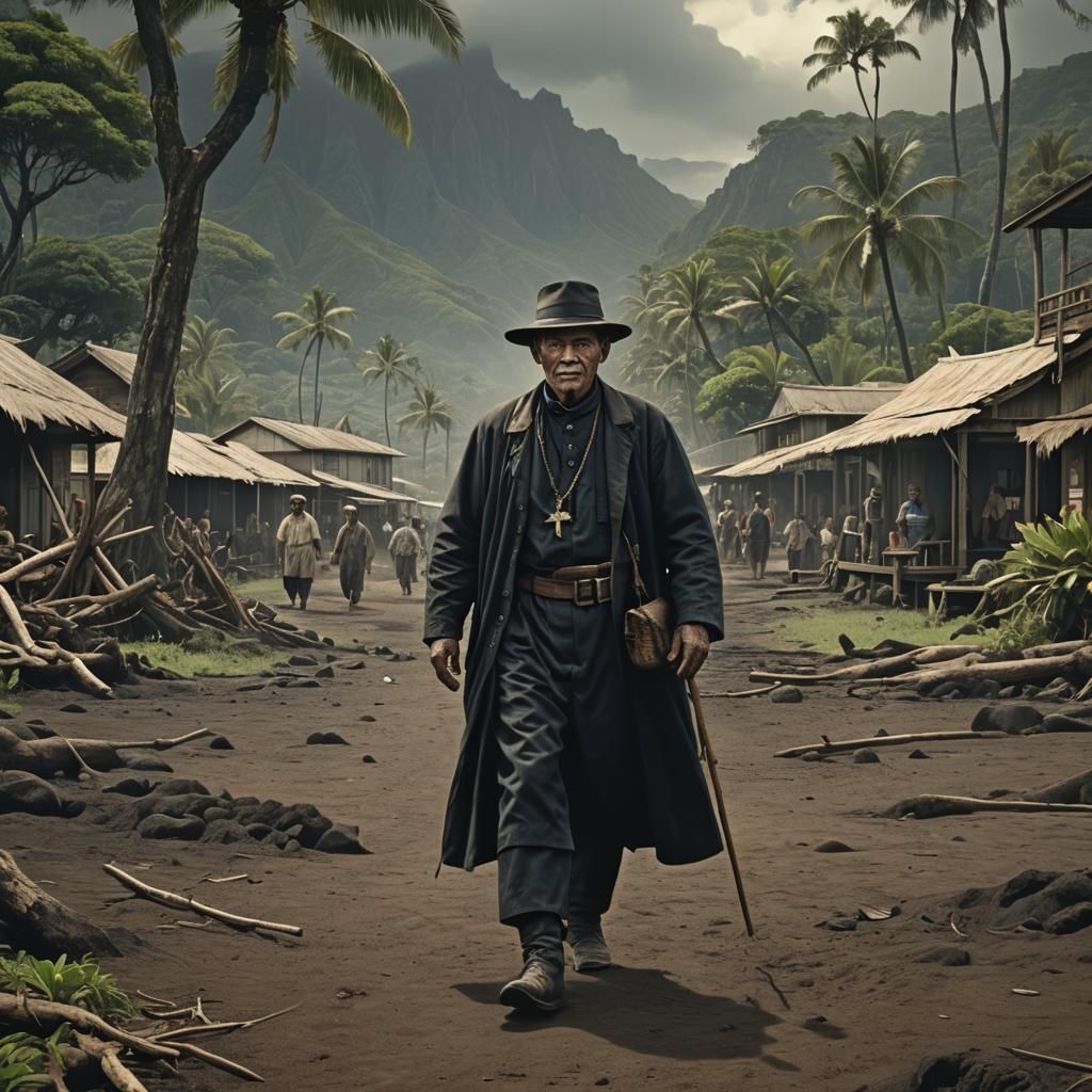 Father Damien: Hero of Hawaii in Digital Painting