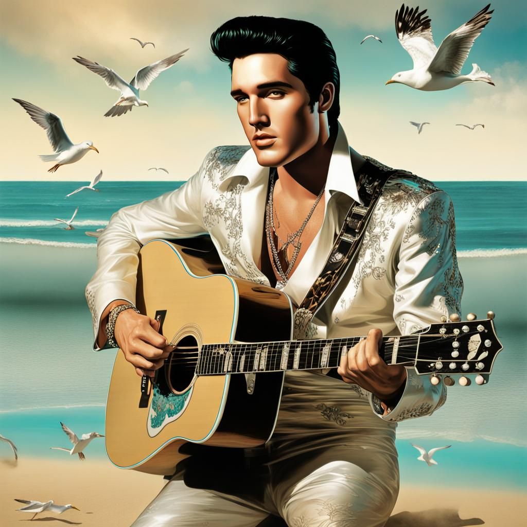 Elvis playing his Gibson