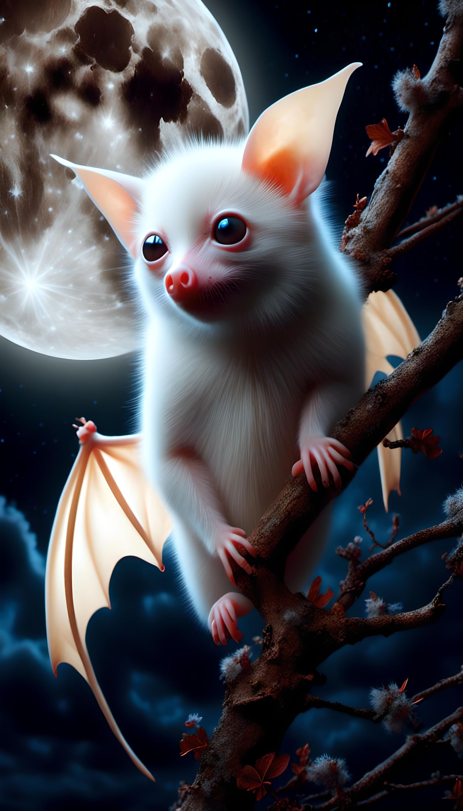 Albino Fruit Bat
