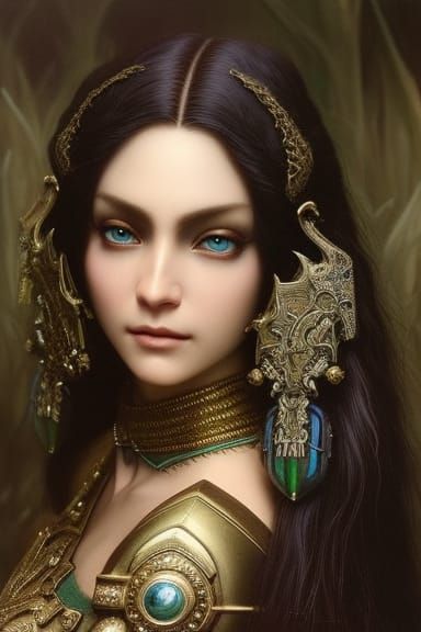 Hyper-Realistic Zelda in Detailed Airbrush CGI Render