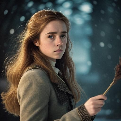 Draco and Hermione Stroll Through a Snowy Winter Night in a ...