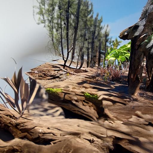 Lush Cretaceous Forest with 3D Rendering