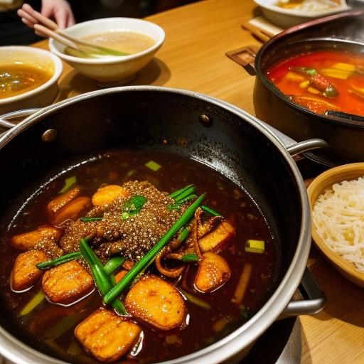 Spicy Chinese Hotpot in Beijing: Oil Painting