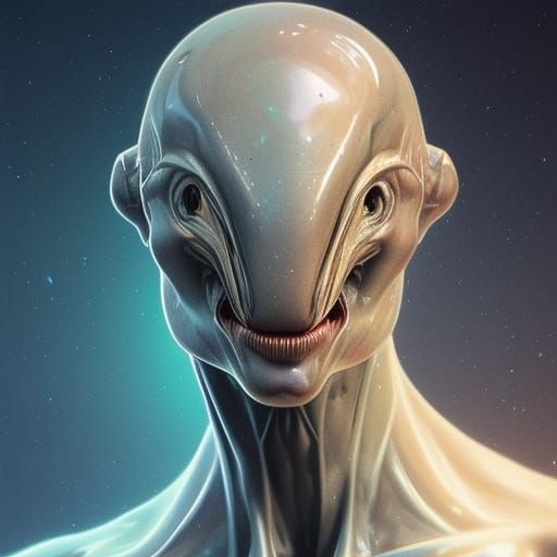 Hyperrealistic Alien Portrait in 8K Resolution