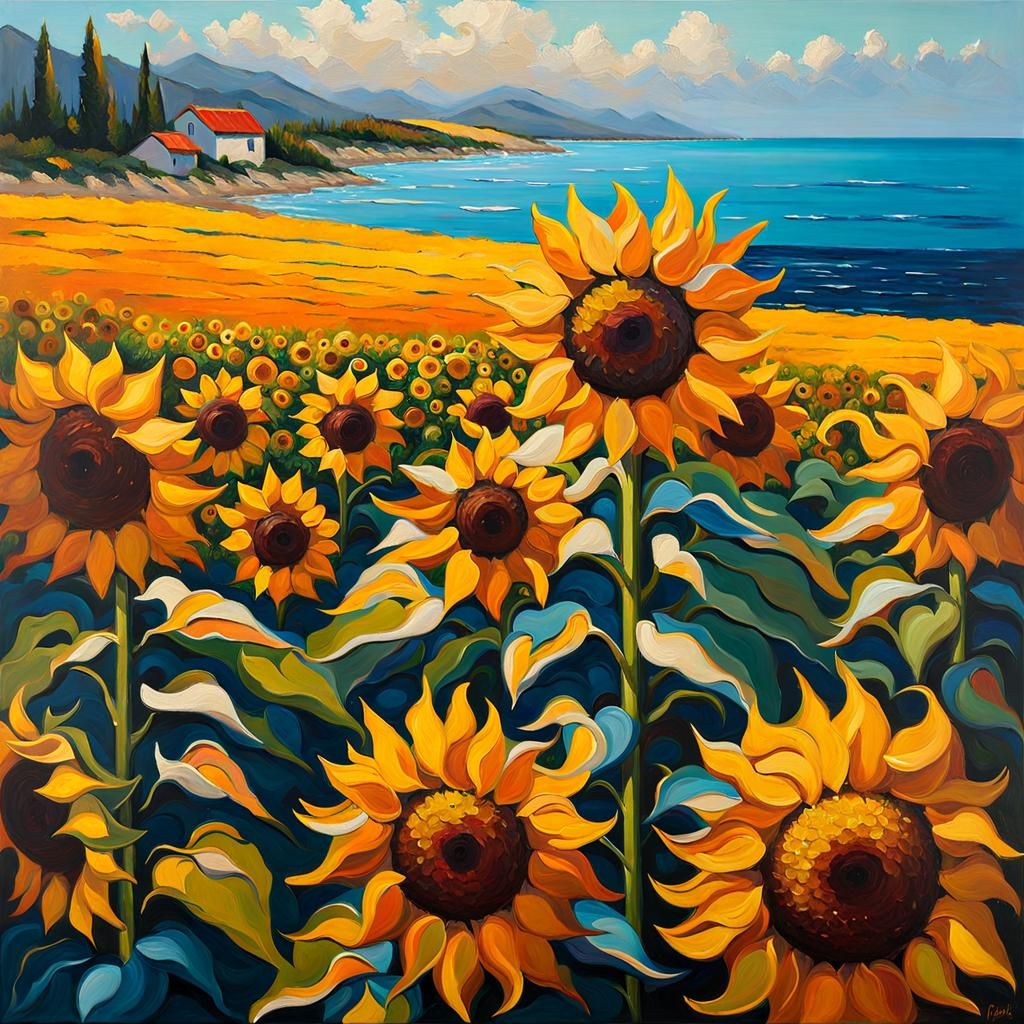 SUNFLOWER OCEANSCAPE