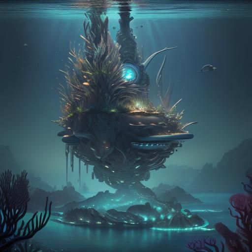 Futuristic Undersea City: A Photorealistic Render