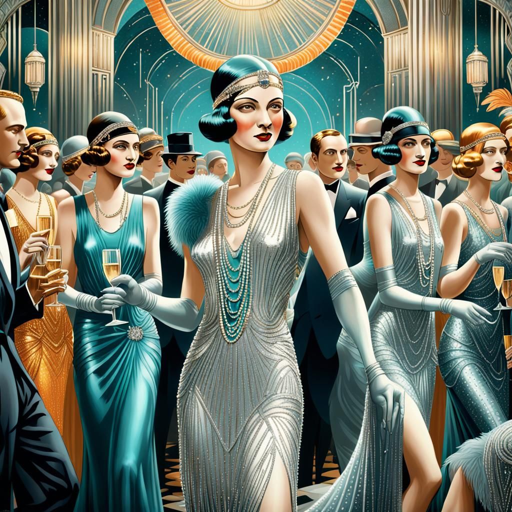 Art Deco Party in the Roaring 20s