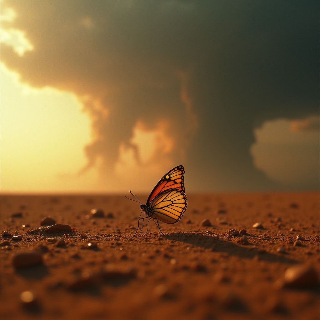 Butterfly Wings Trigger Storm on Distant World