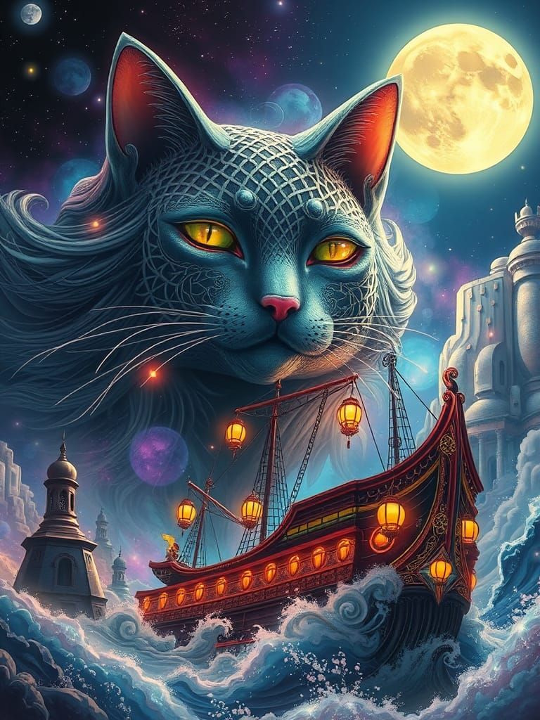 a surreal and captivating scen