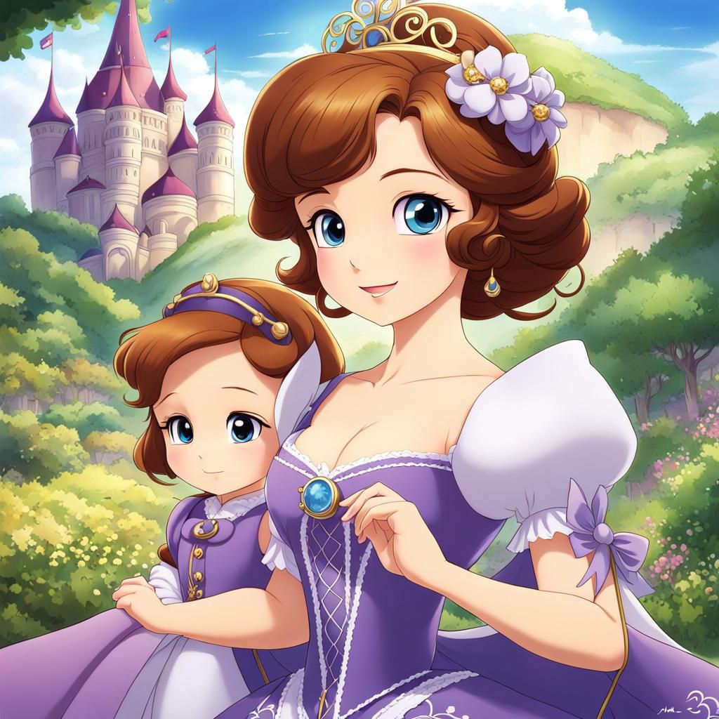 Sofia the First in Anime Style