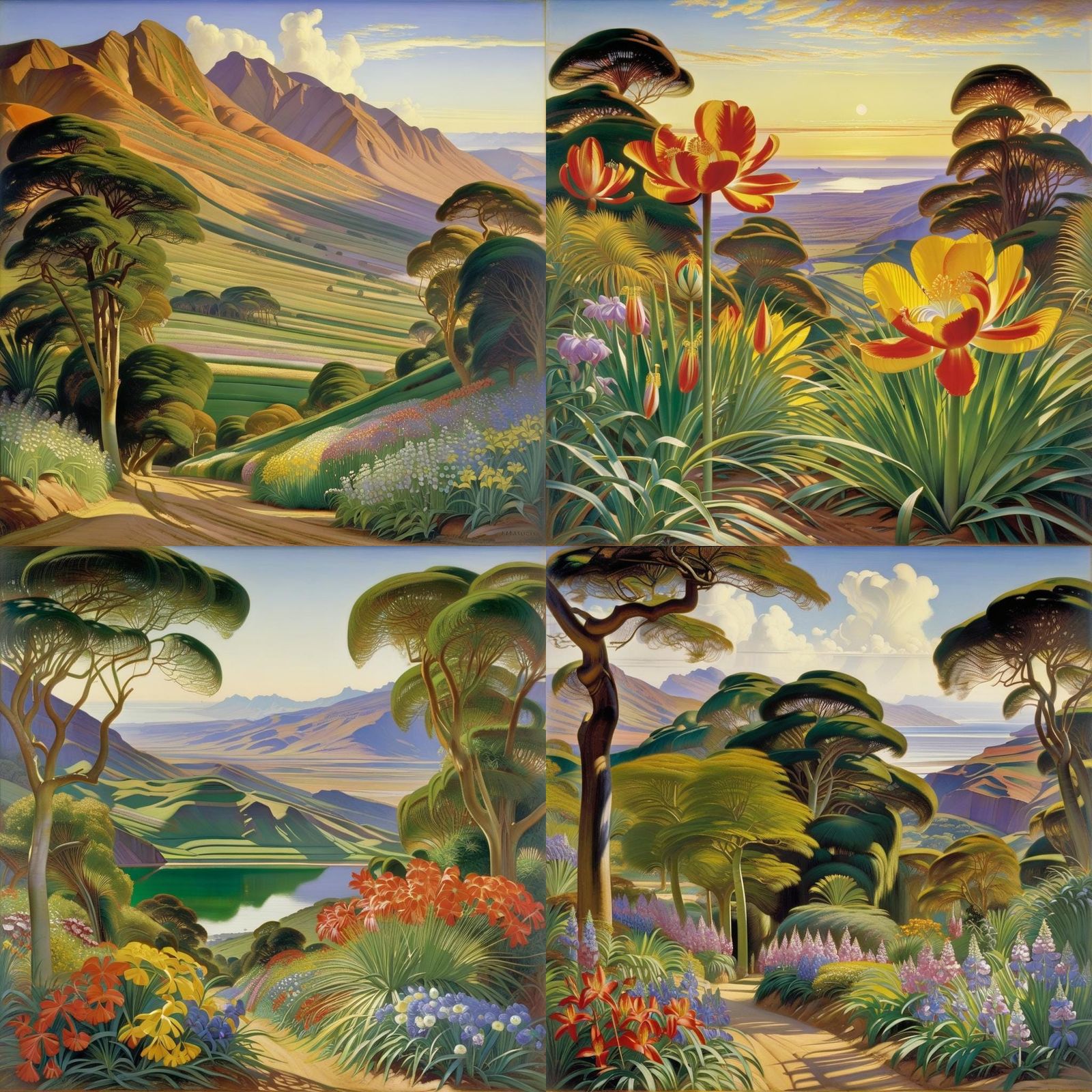 Botanical Illustration in 19th Century Style