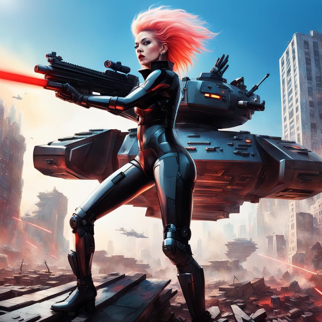 Cyndi Lauper Robot Tank Commander