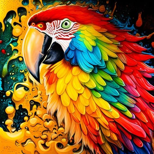 Cool Macaw #68 Amused Parrot Collection