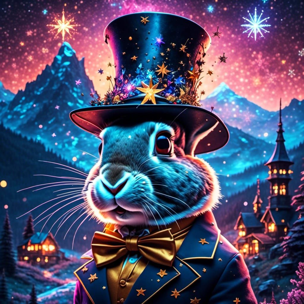 Top Hat Rabbit [Night Sparkle]