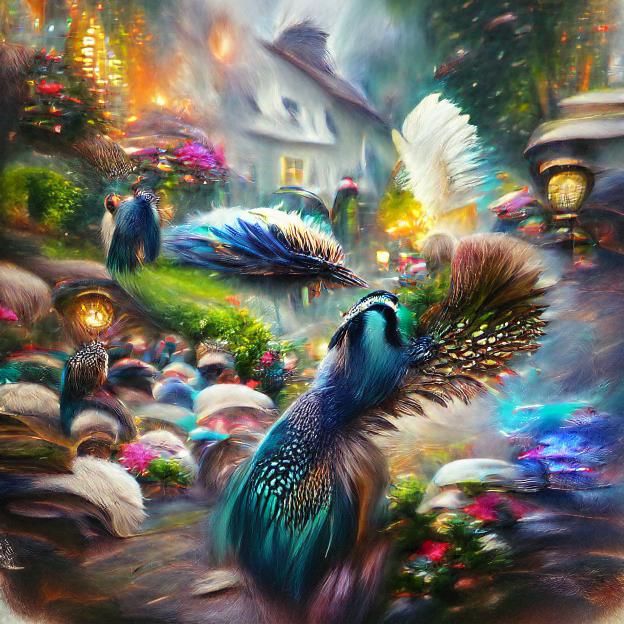 Stunning Peacock Feathers Macro Photograph