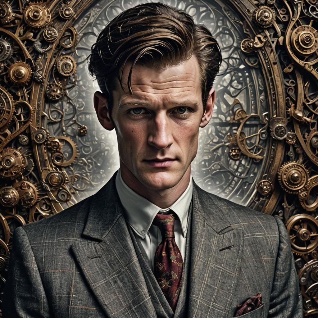 Hyperrealistic Portrait of Matt Smith in Sharp Focus