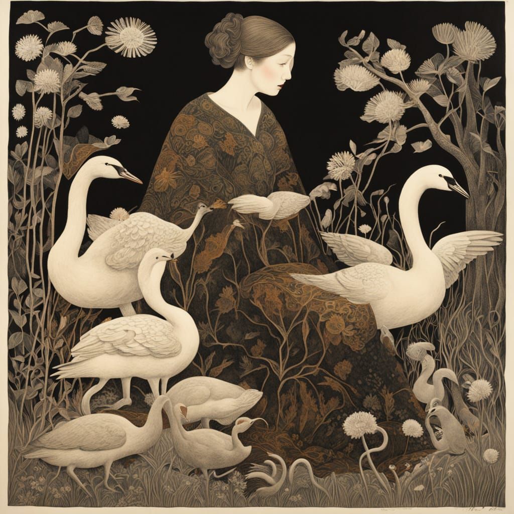 Women Unite with Nature in Vibrant, Symbolic Art