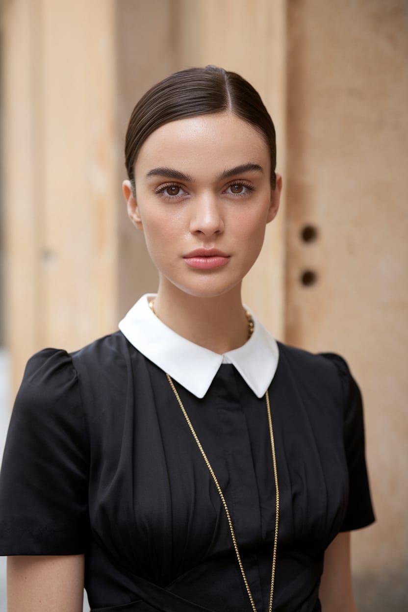 Gorgeous French Woman with Brown Eyes in 8k