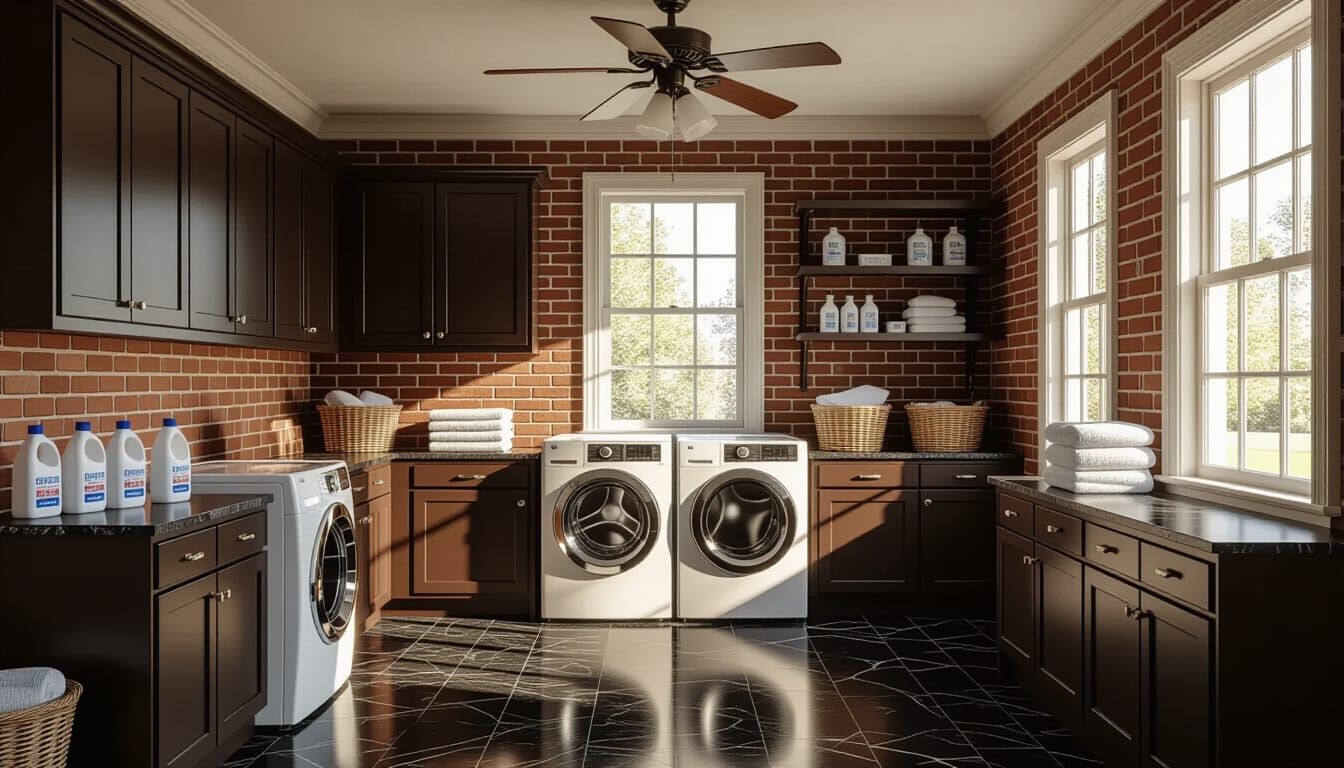 Victorian Laundry Room in Cinematic Matte Painting Style