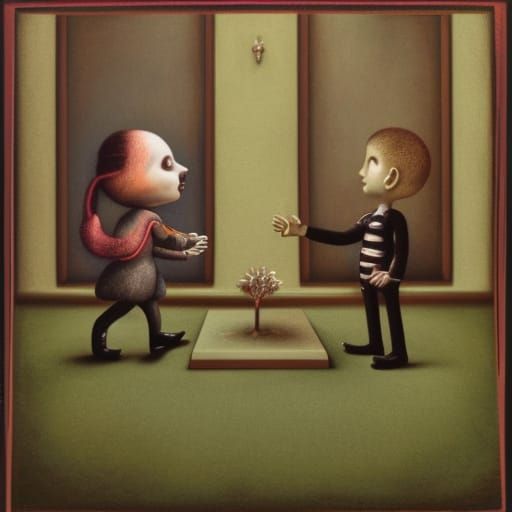 Surreal Annihilation as Low Saturation Art