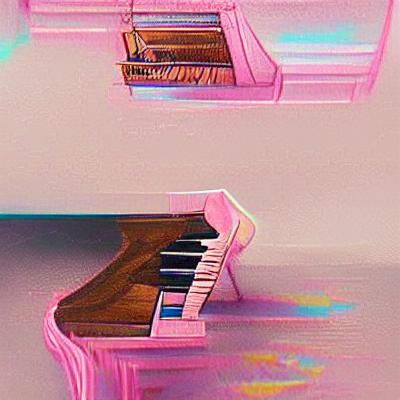 Cartoon Piano Illustration