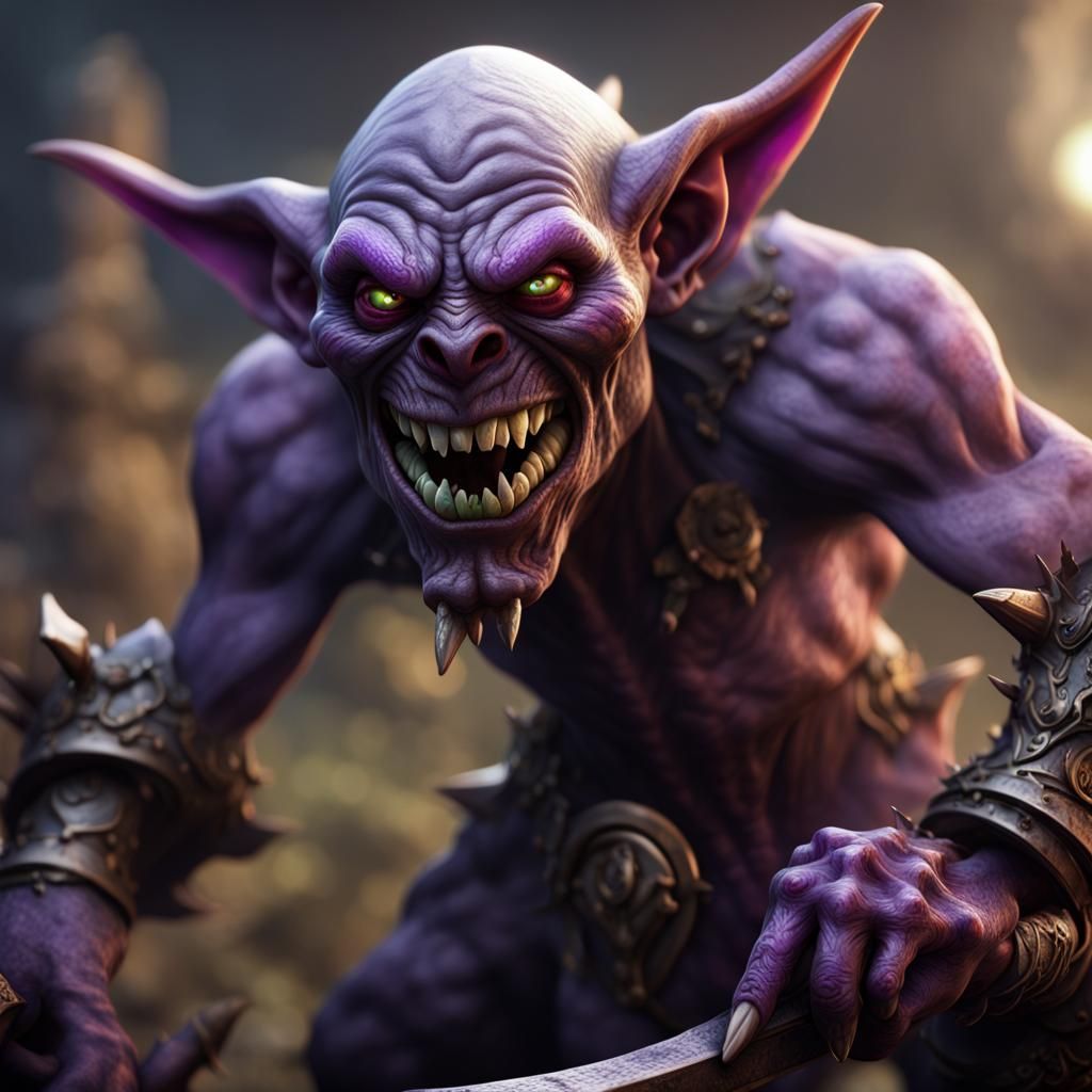 Detailed Goblin Character Concept Art in 8K