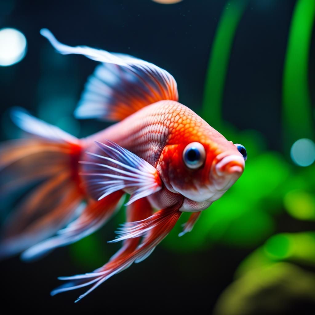 Striking Close-Up of a Betta Fish
