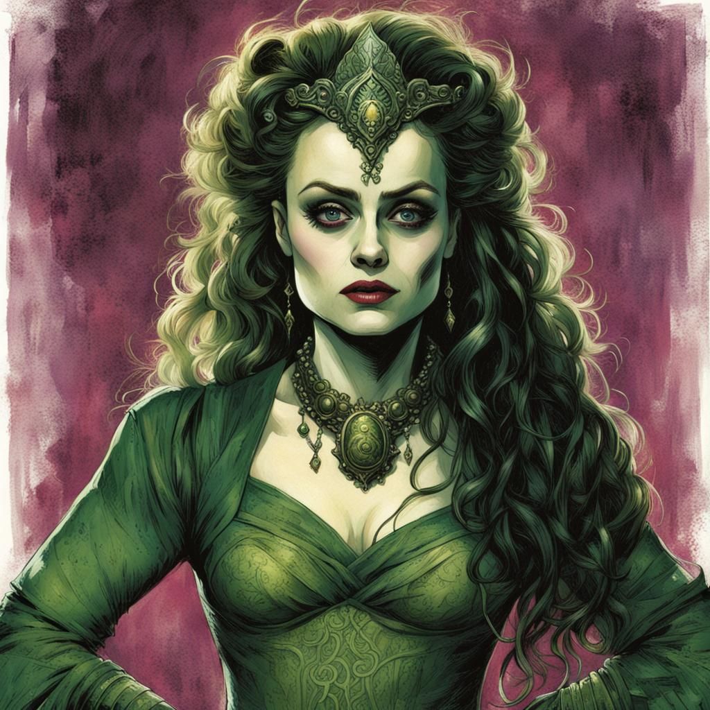 Amora the Enchantress: Helena Bonham Carter Portrait