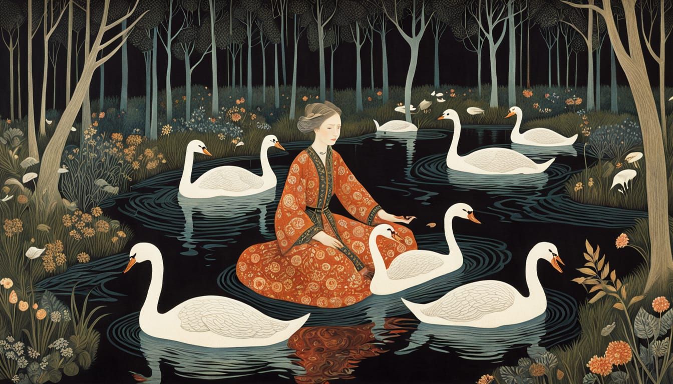 Women Rise Up in Harmony with Nature, Inspired by Klimt's Go...