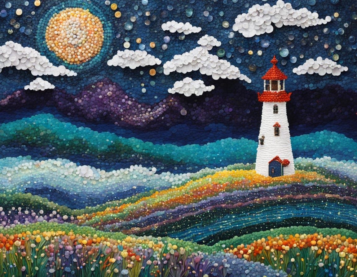 Detailed Beadwork Art