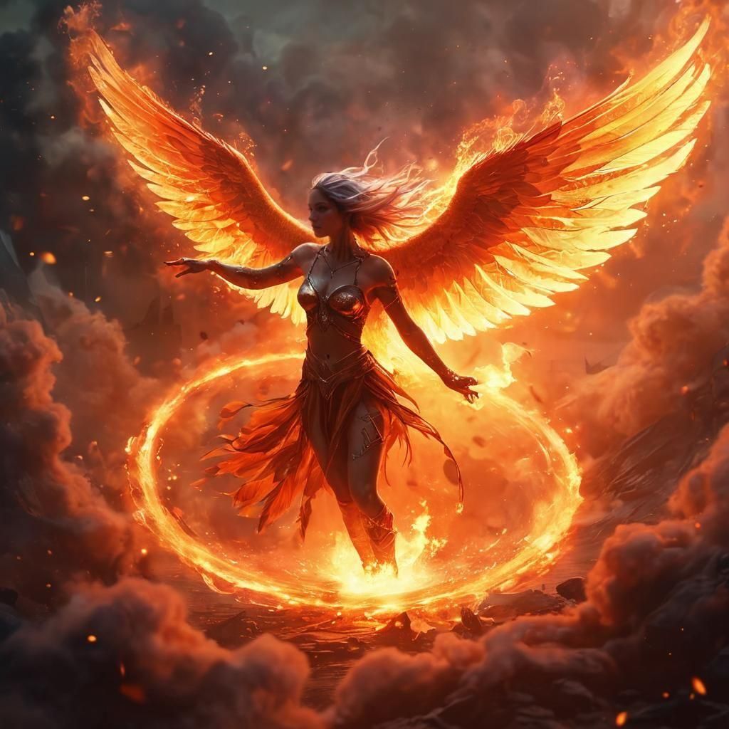 Firehawk Siren in Dante's Inferno as Astral Art