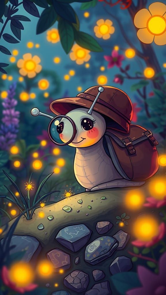 Snail Explorer Discovers Garden Treasures