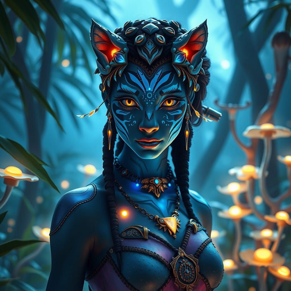 Enchanted Navi Goddess of Pandora's Forest