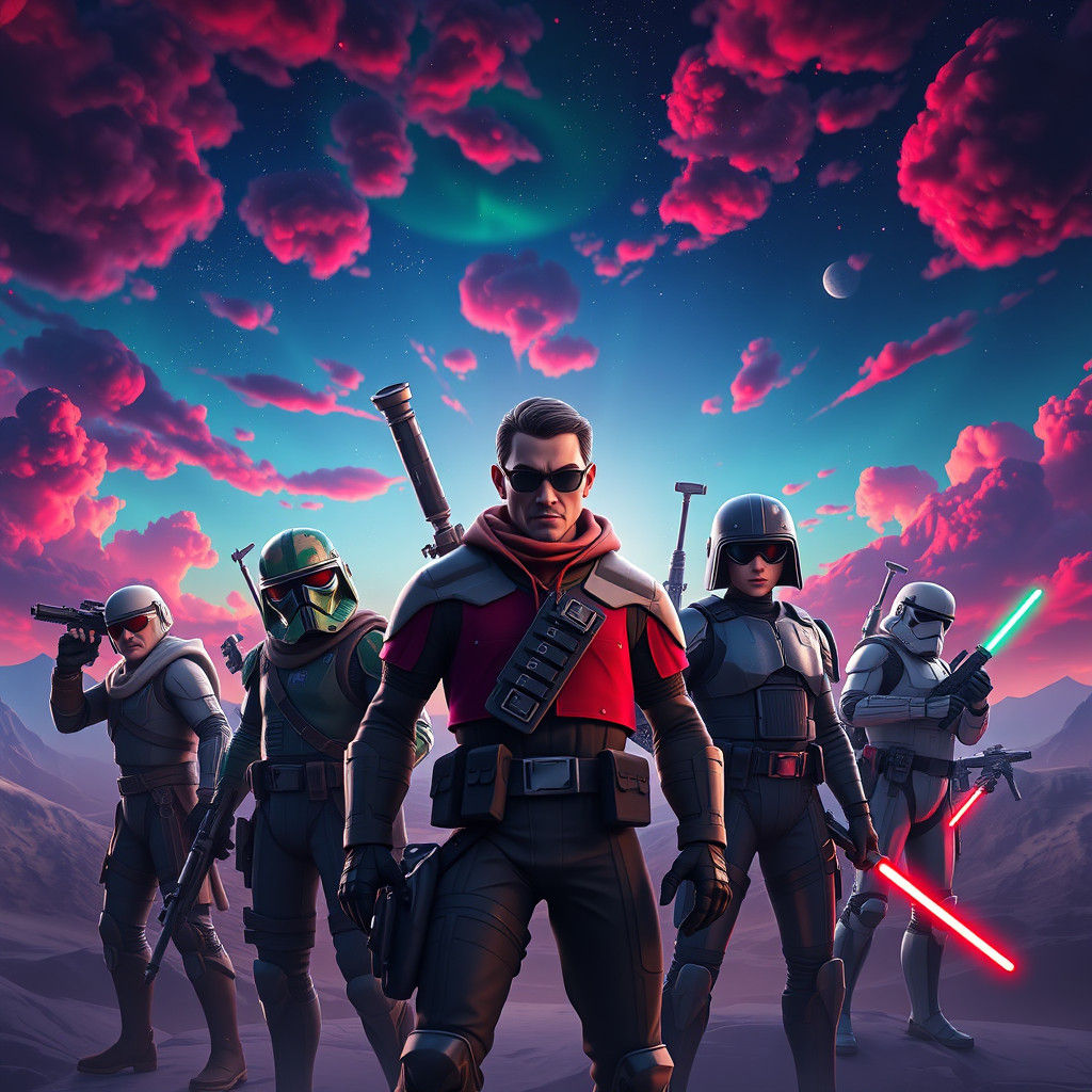 Fortnite and Star Wars Cinematic Matte Painting