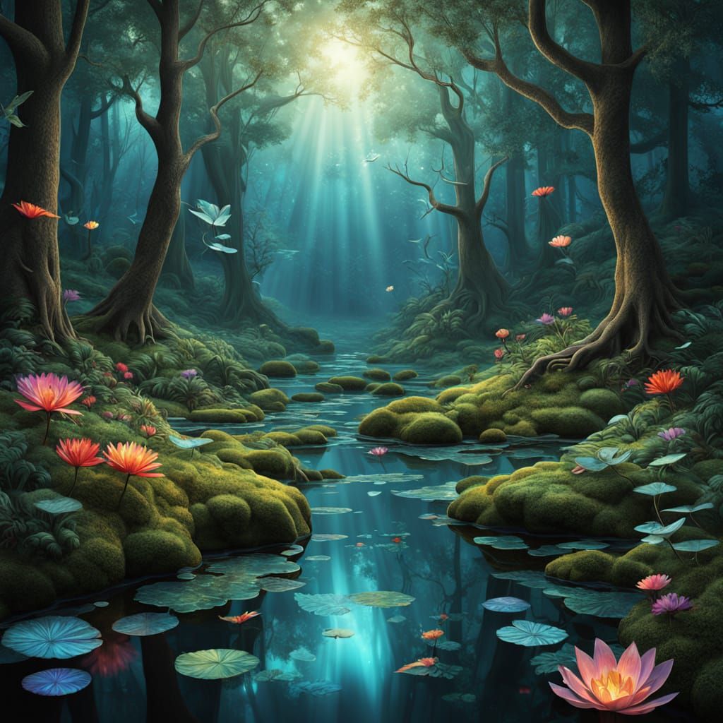 Mesmerizing Bio Art Collage in 8K