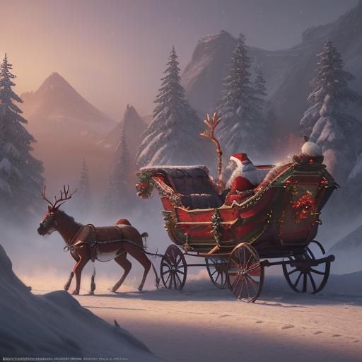 Realistic Sleigh Bells in Detailed Matte Painting