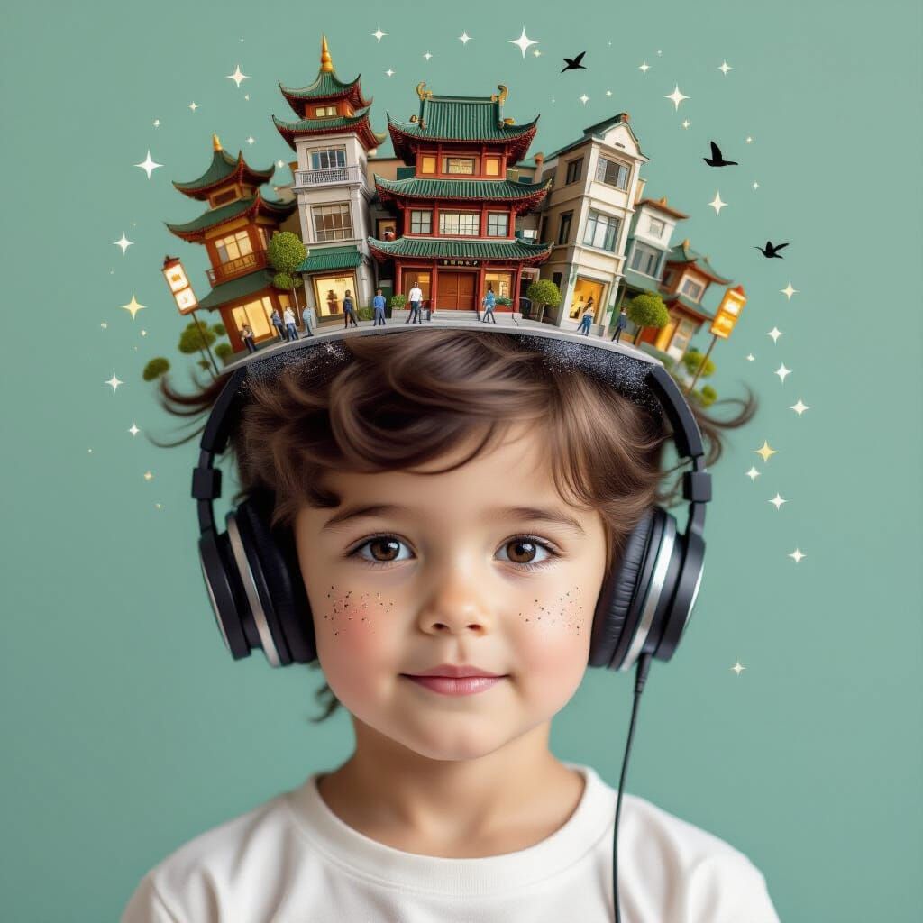 Eclectic Urban Hairstyle with Astral Freckles