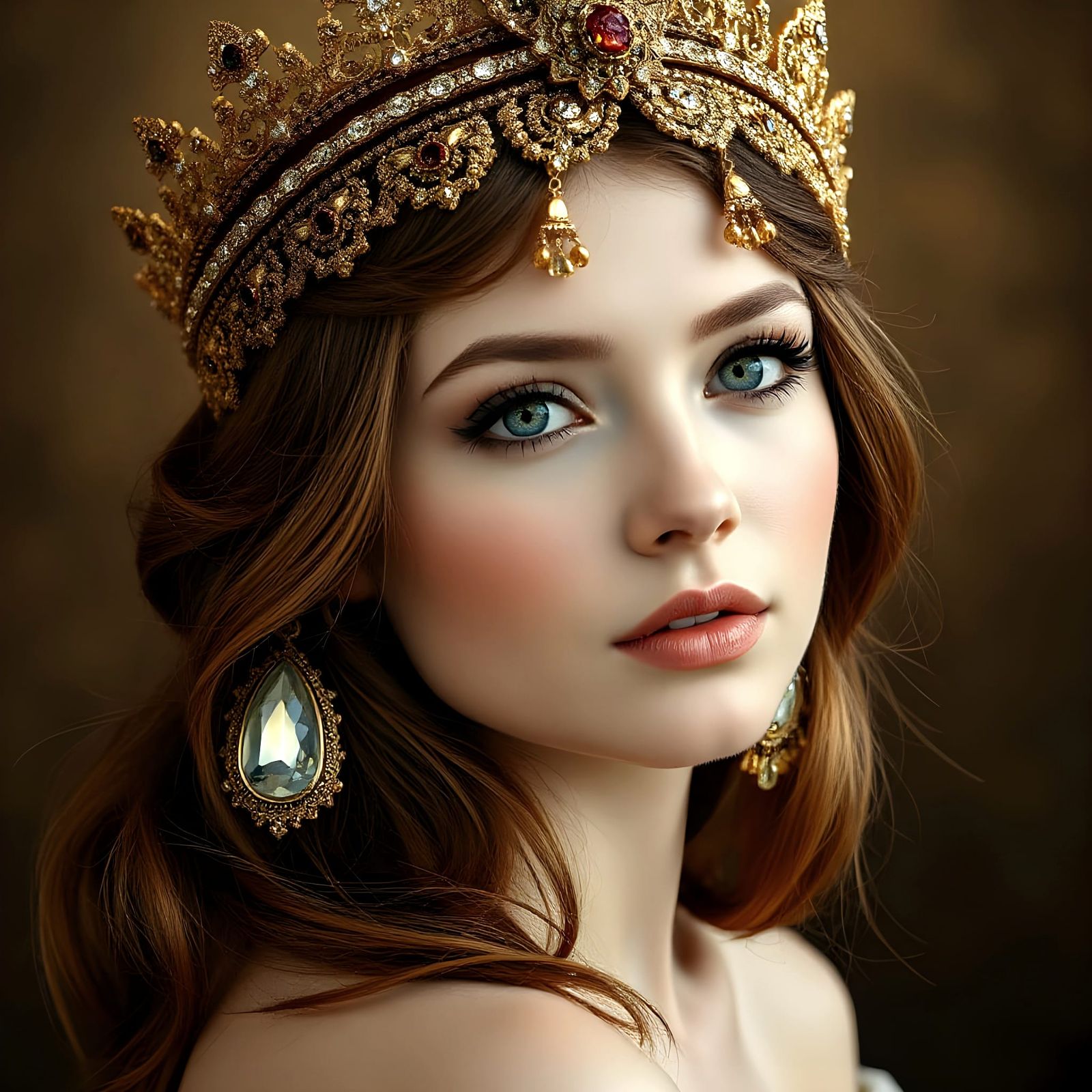 Ethereal Queen of Arts in Blue Eyes Makeup