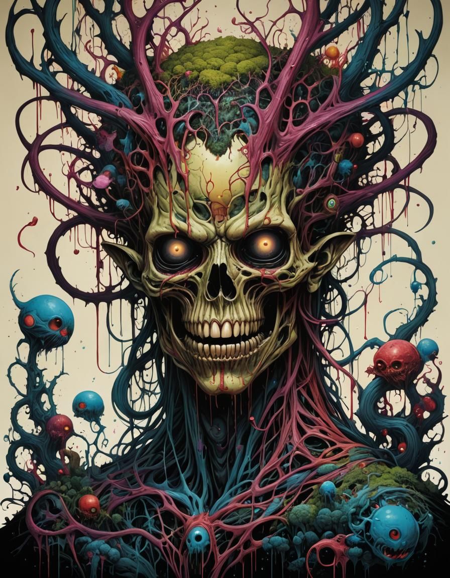 Intricate Portrait in Illustrative Style