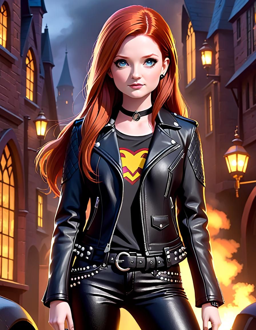 Ginny Weasley as a Rock Girl in Disney Style