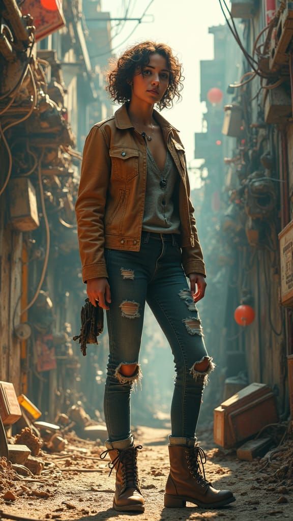 Post-Apocalyptic Cityscape: Hyperrealistic Art in Ruins