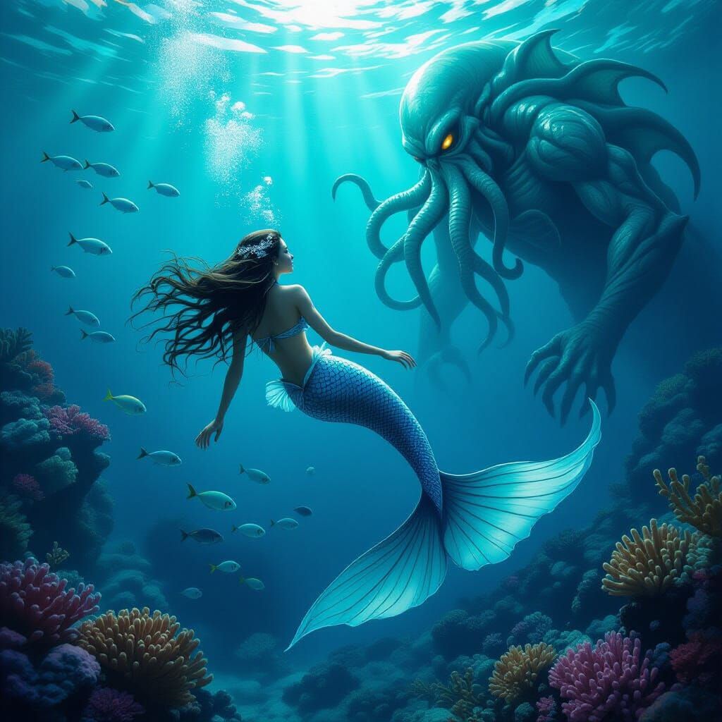 Mermaid's Peril: Cthulhu Lurks Under the Sea