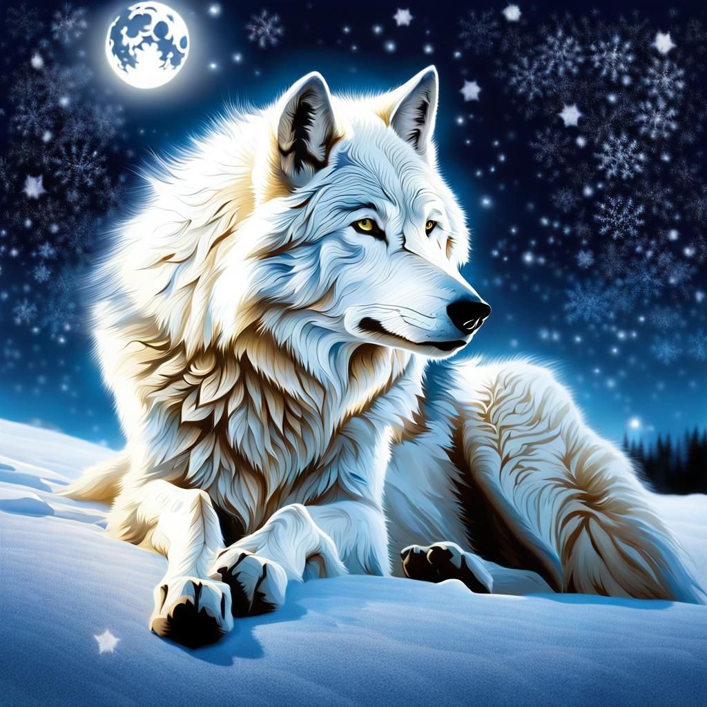 Majestic Wolf 🐺 🤍