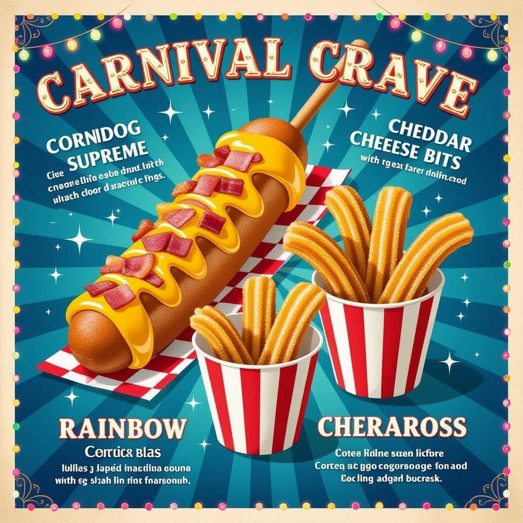 Carnival Crave Menu: Corndogs, Churros, and Funnel Cake