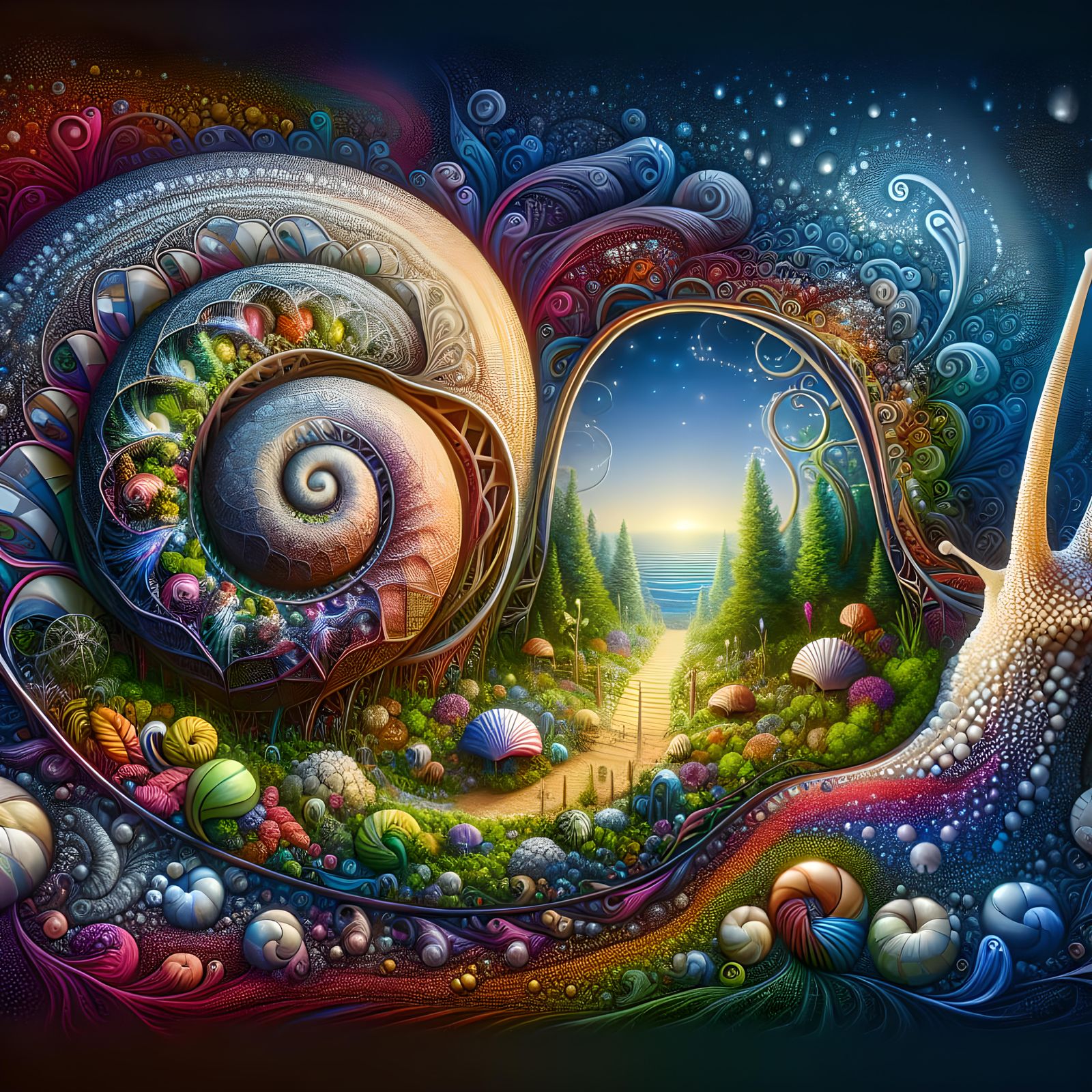 Spectrum Cosmic Serenade: Garden in Snail Shell