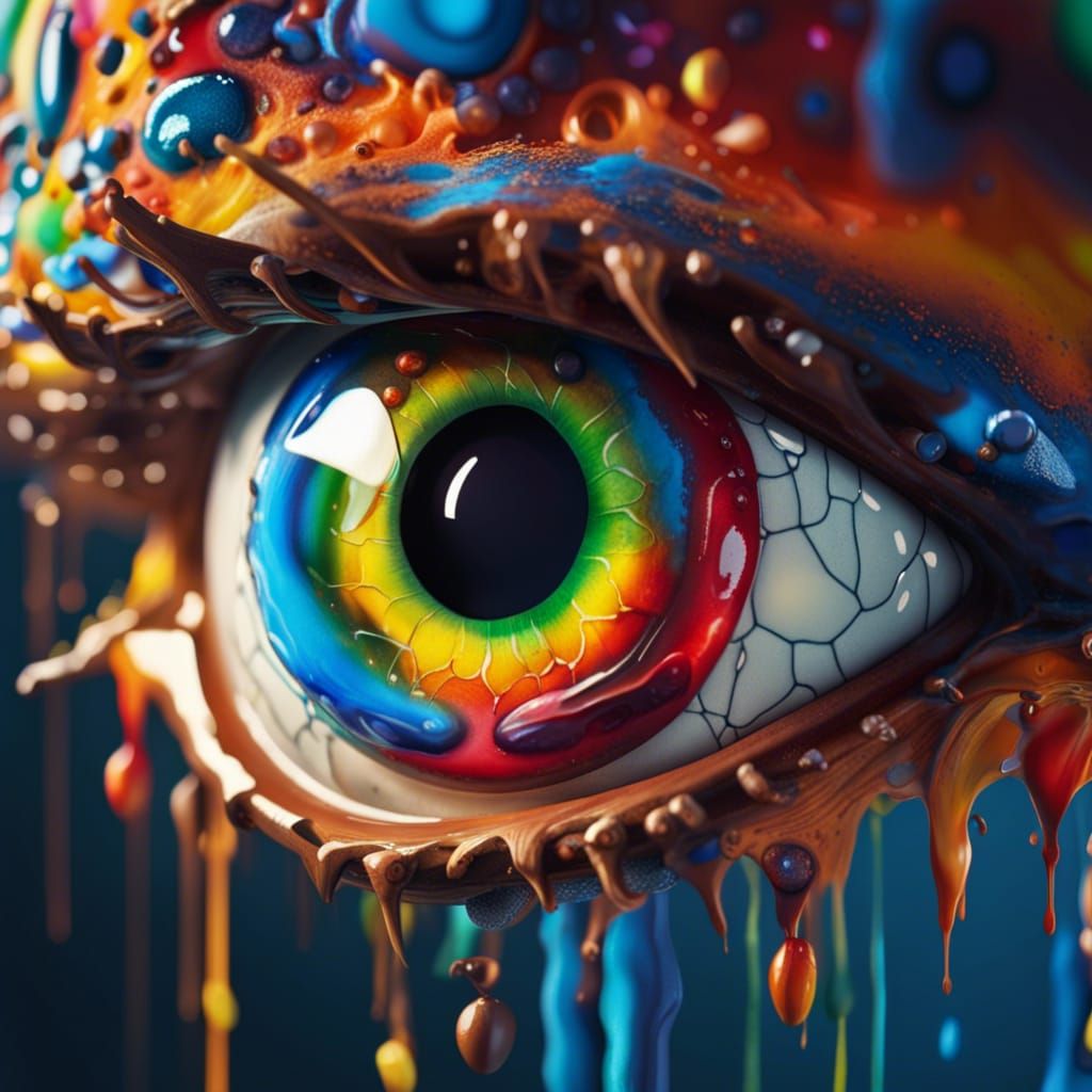 Hyperrealistic Evil Eye Concept Art for Decoration