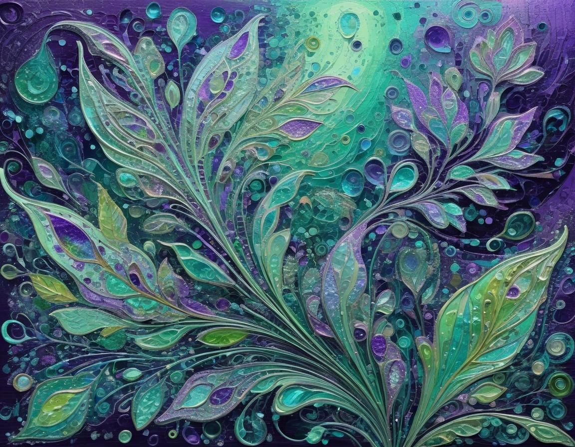 Ethereal Abstract Floral Arrangement in Ultra HD