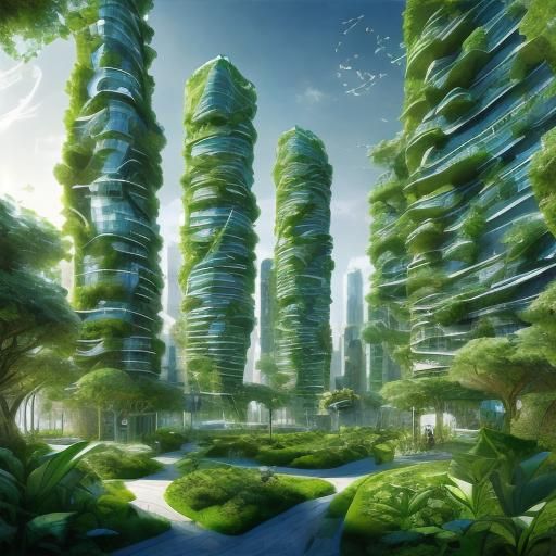Futuristic Biomimetic Green Industrial Centers
